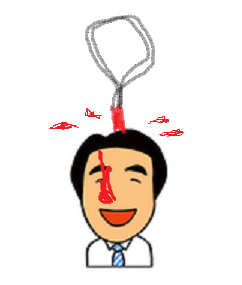 スプラッタなストラップにされるワタクシ